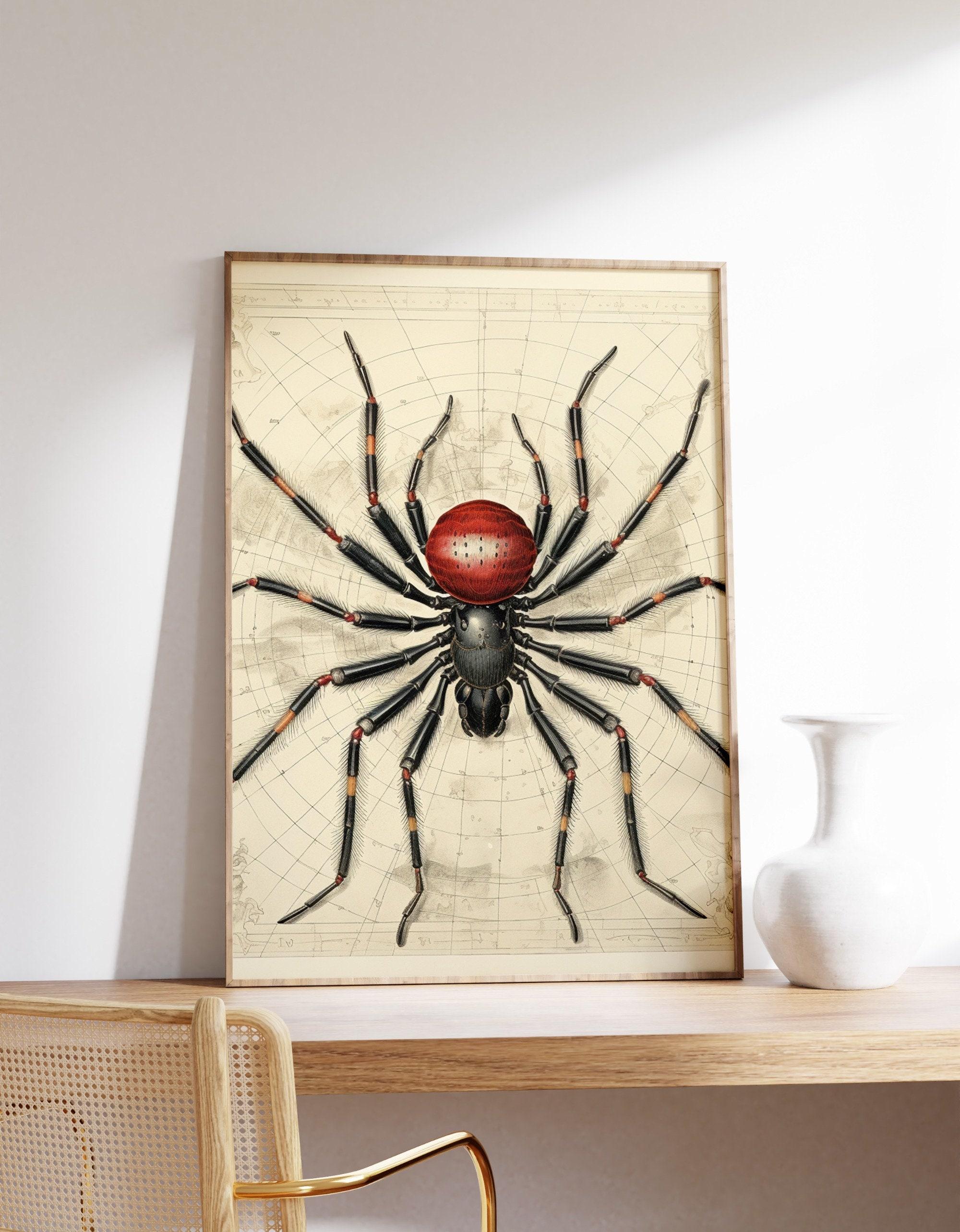 Spider Art Vintage Trending Style Poster (No Frame)