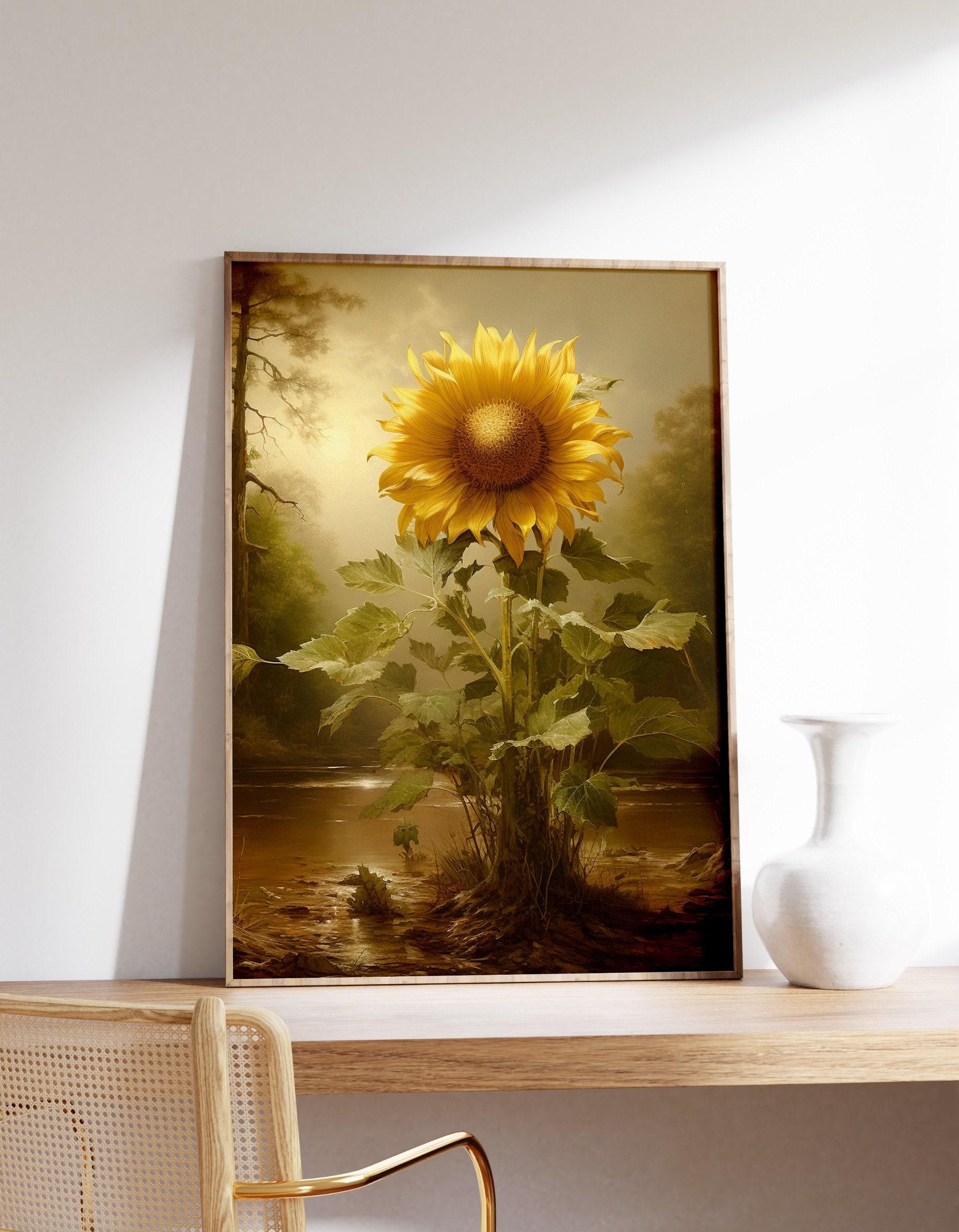 Sunflower Cottagecore Awesome Poster (No Frame)