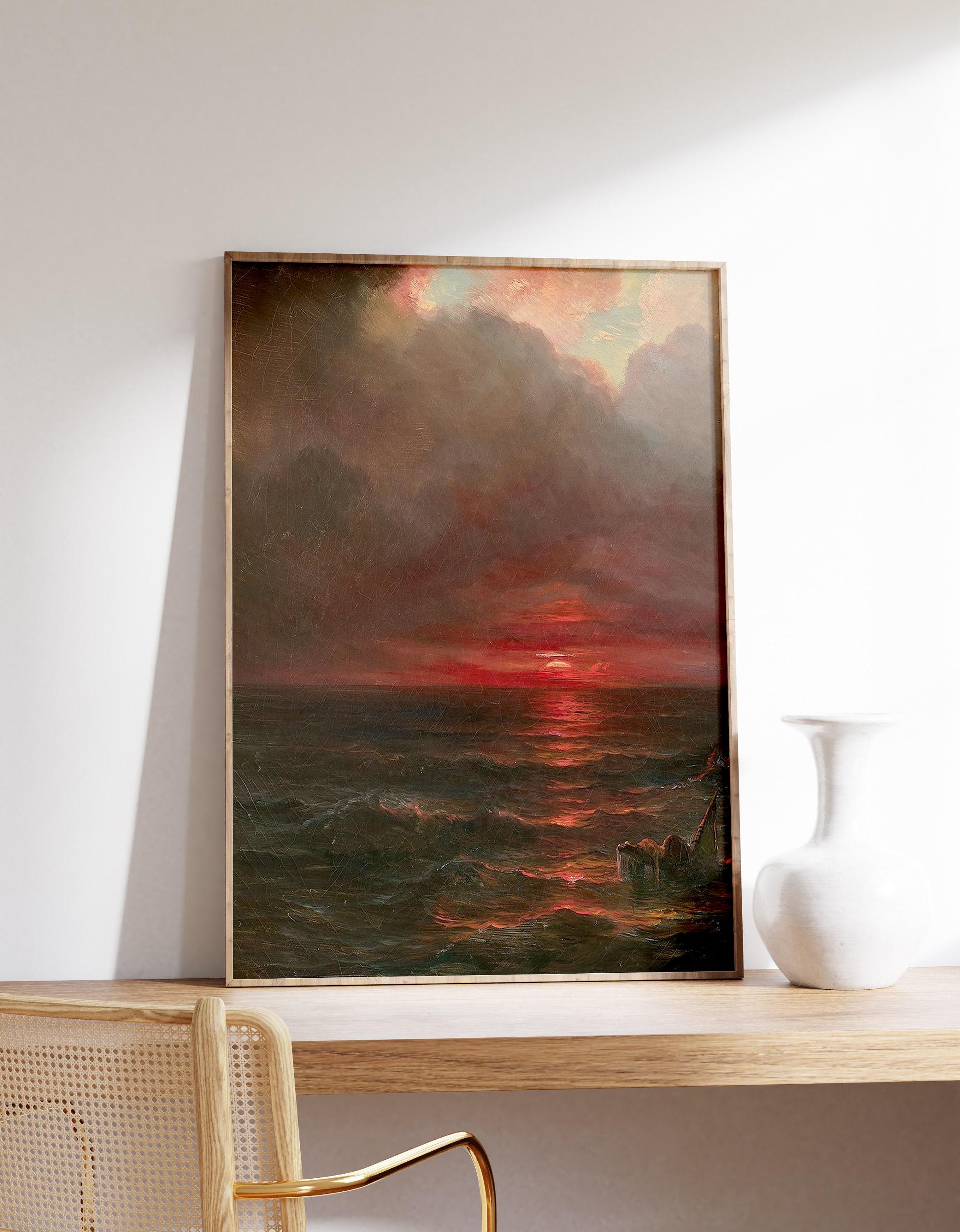 Sunset On A Coastline Franz Poledne Vintage Limited Edition Posters (No Frame)