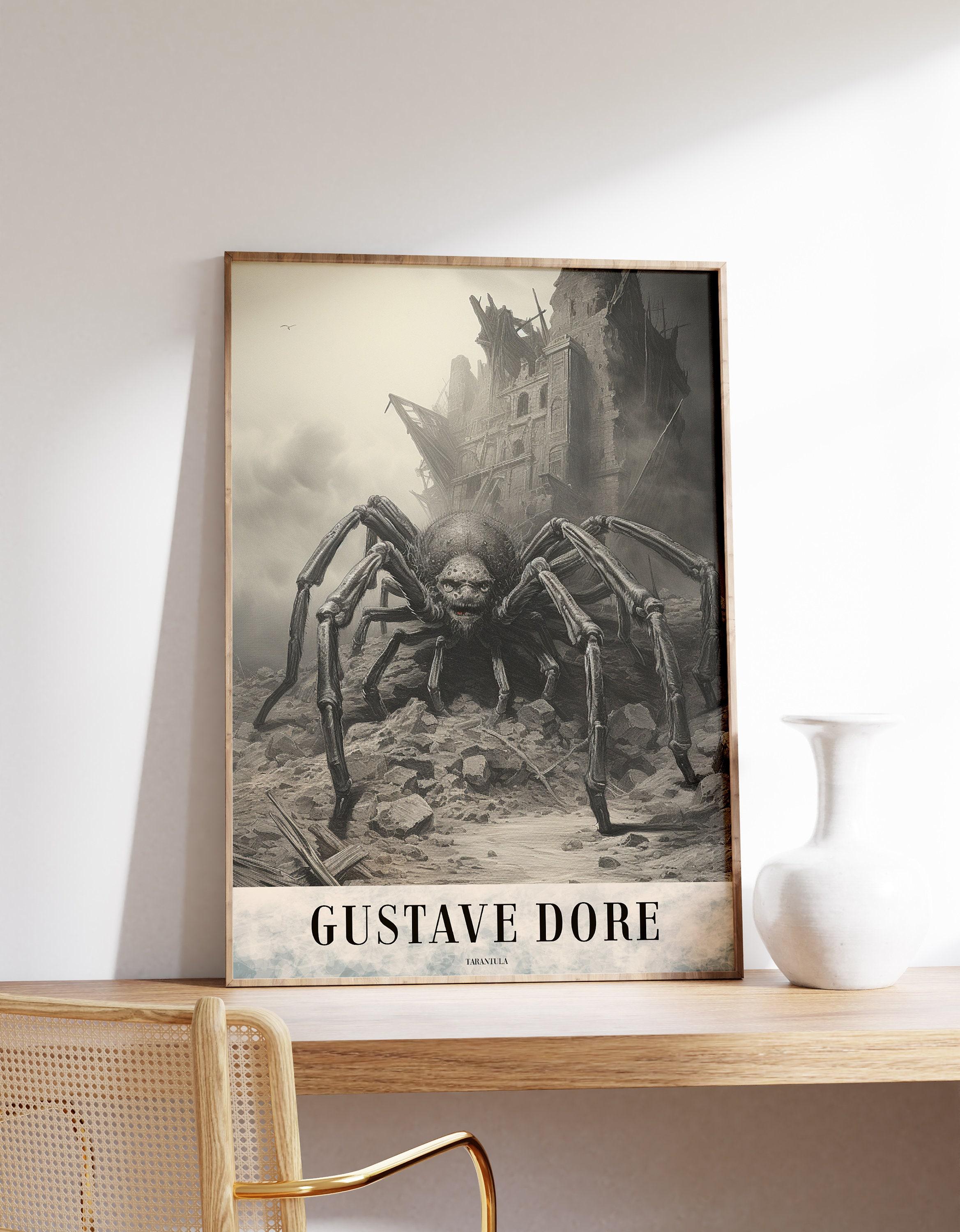 Tarantula Art Gustave Dore Gothic Trending Style Poster (No Frame)