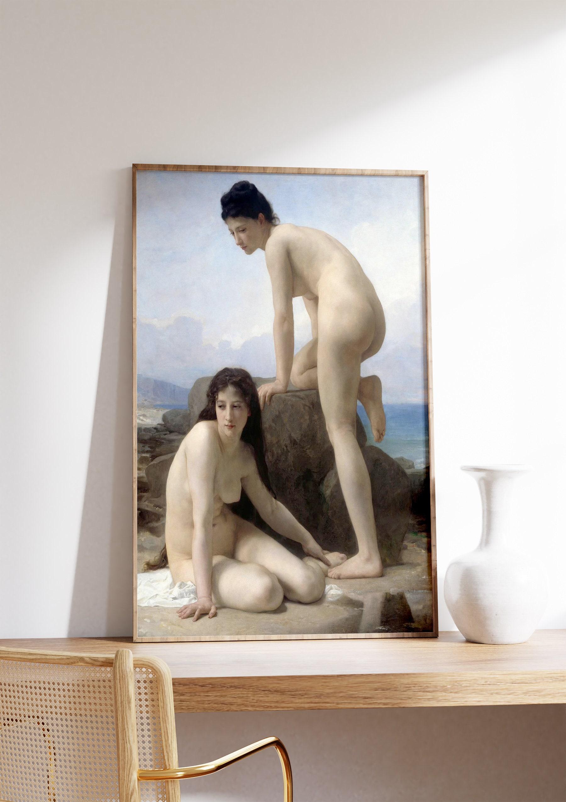 The Bathers 1884 By William Bouguereau Vintage Limited Edition Posters (No Frame)