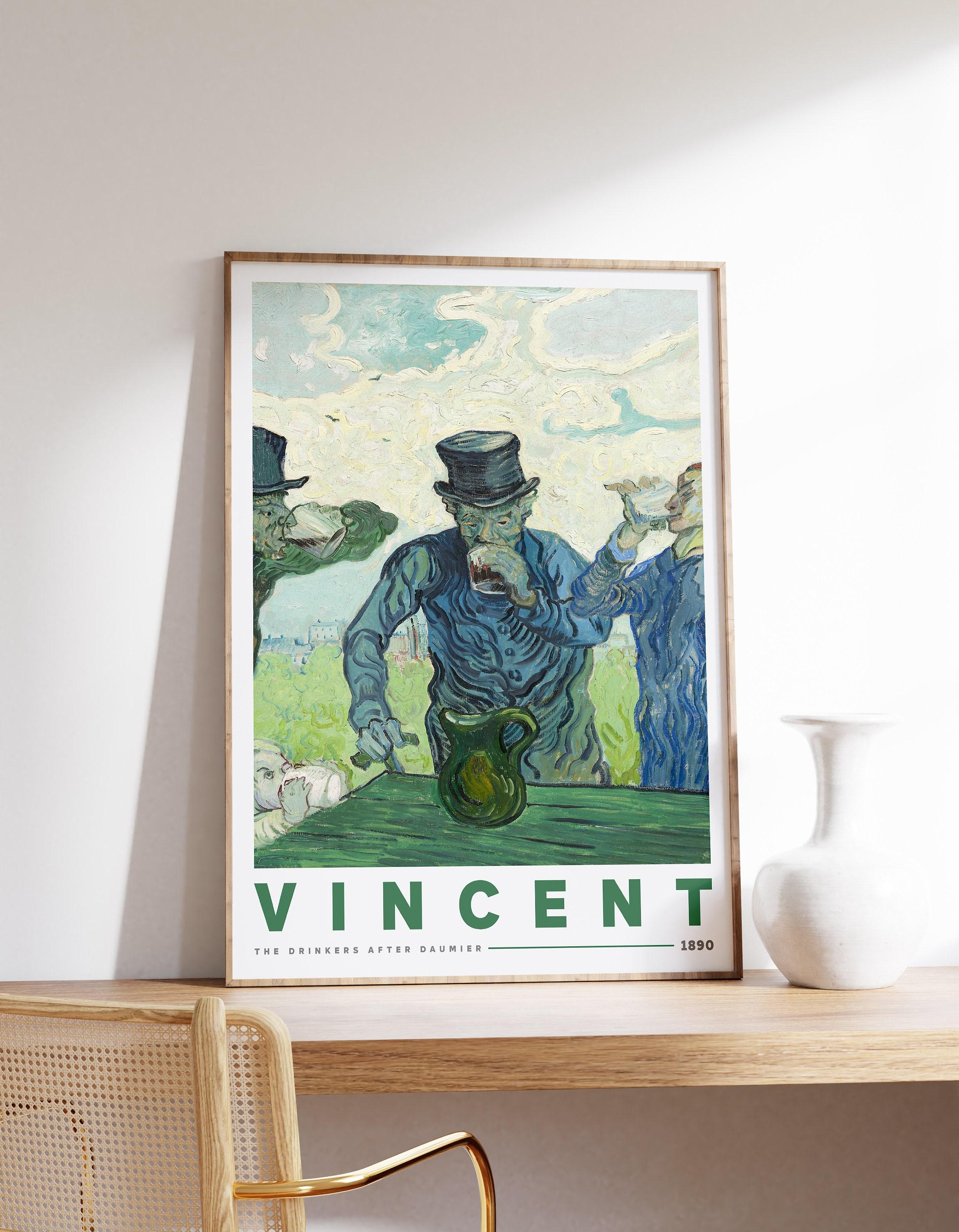 The Drinkers After Daumier By Vincent Van Gogh Exhibition Awesome Poster (No Frame)