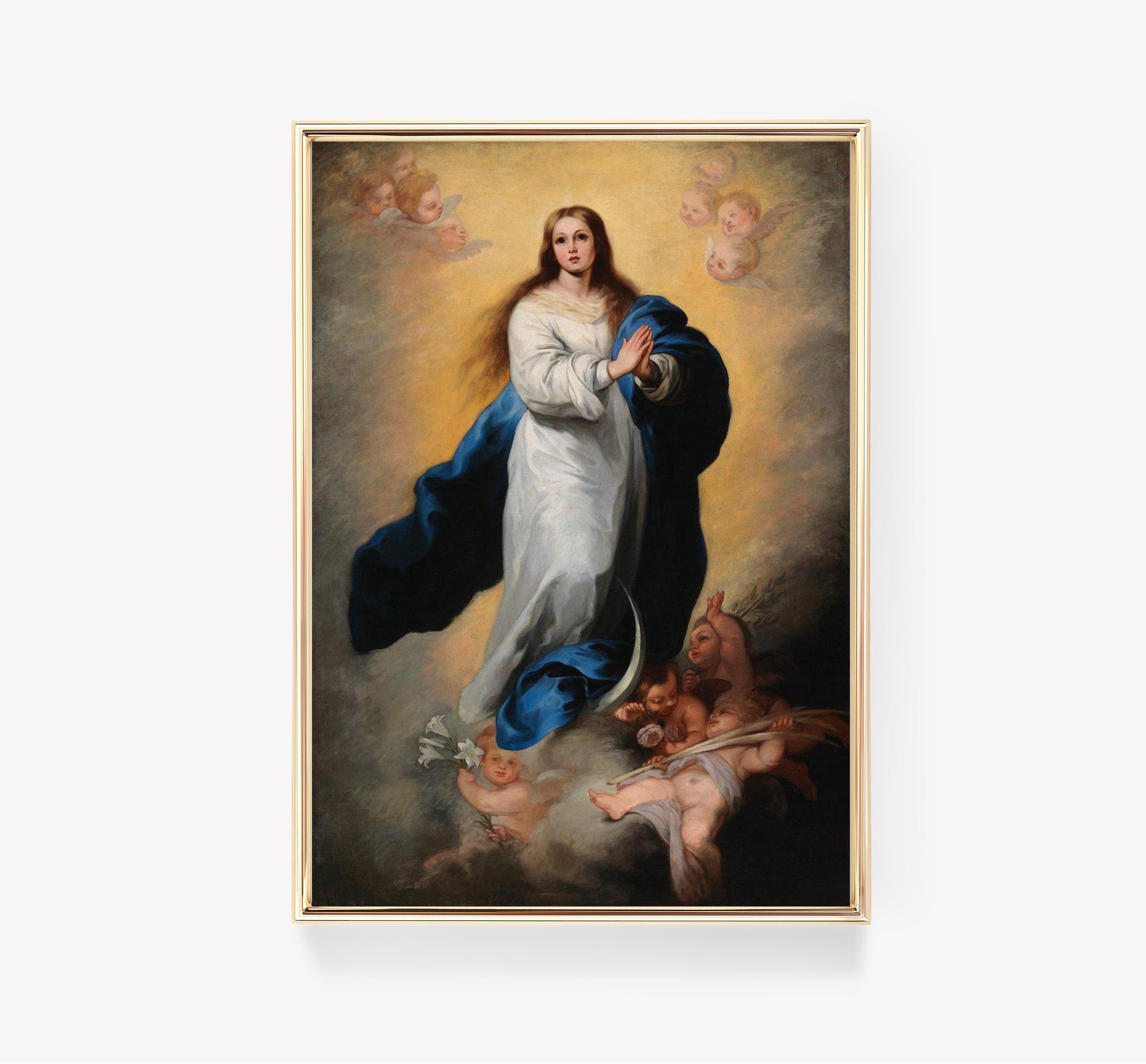 The Immaculate Conception Murillo Art Trending Style Poster (No Frame)