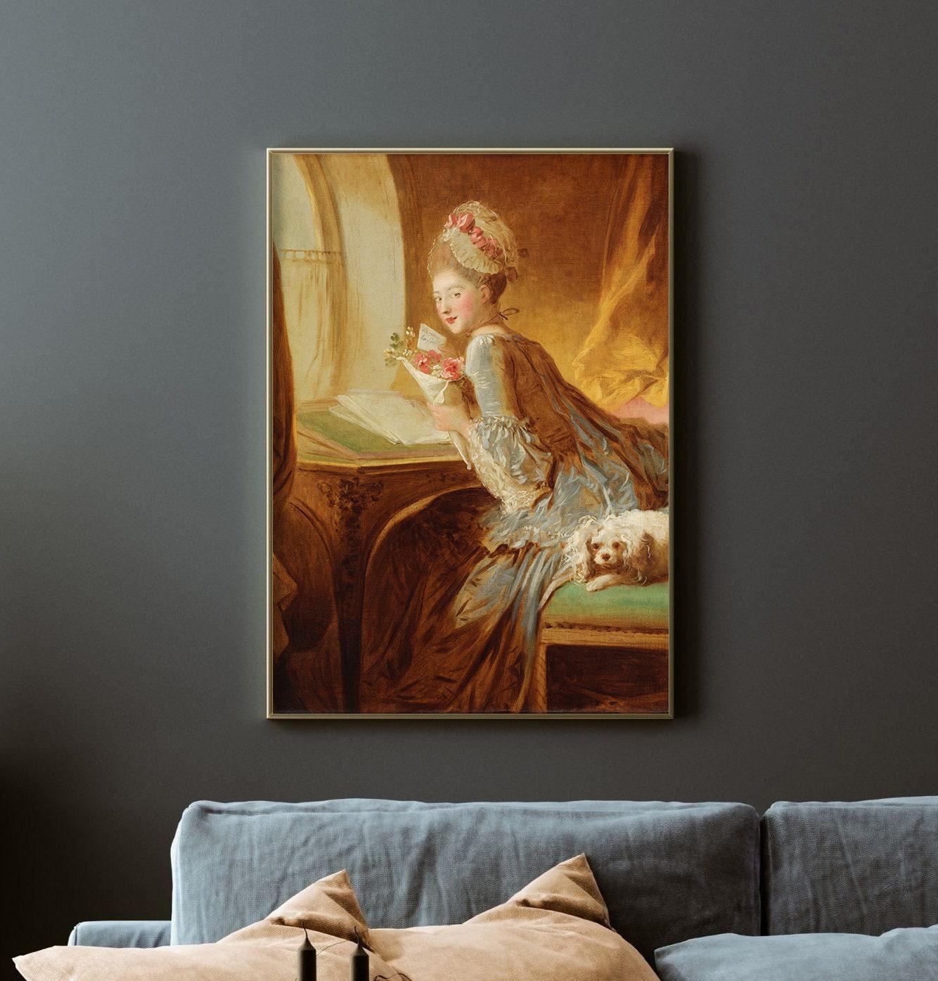 The Love Letter Jean Honore Fragonard 1770s Vintage Limited Edition Posters (No Frame)