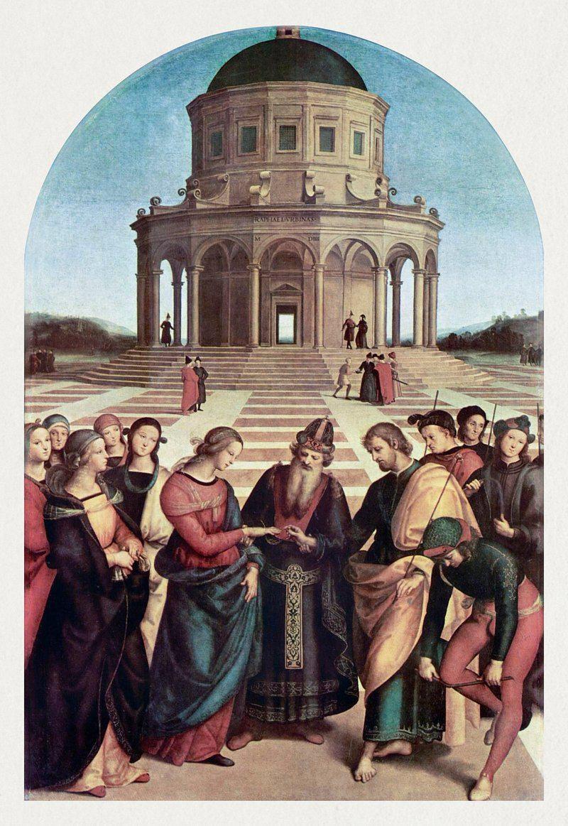 The Marriage Of The Virgin Raffaello Sanzio Trending Style Poster (No Frame)