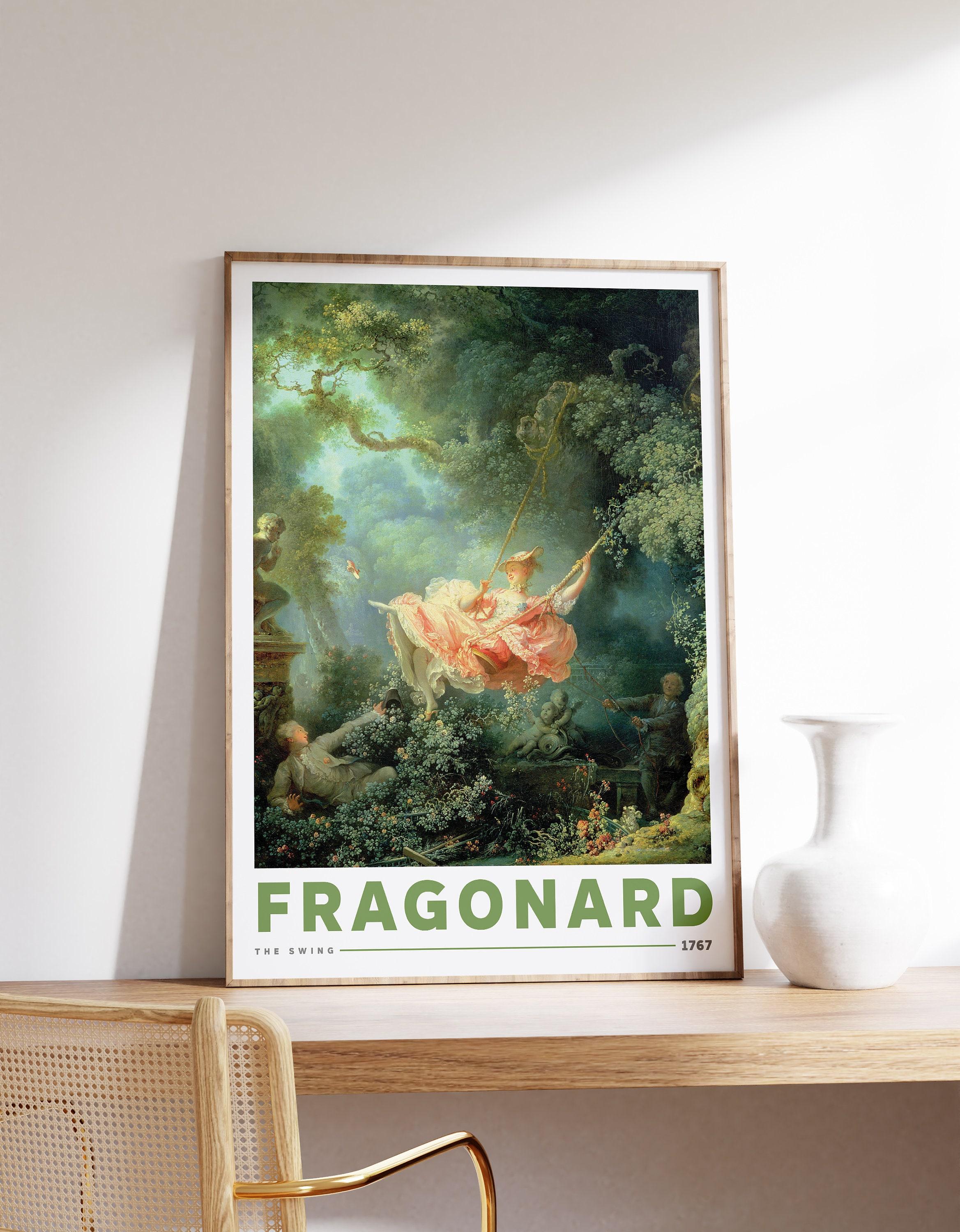 The Swing By Jean Honor Fragonard Antique Woman With A Famous Retro Limited Edition Posters (No Frame)