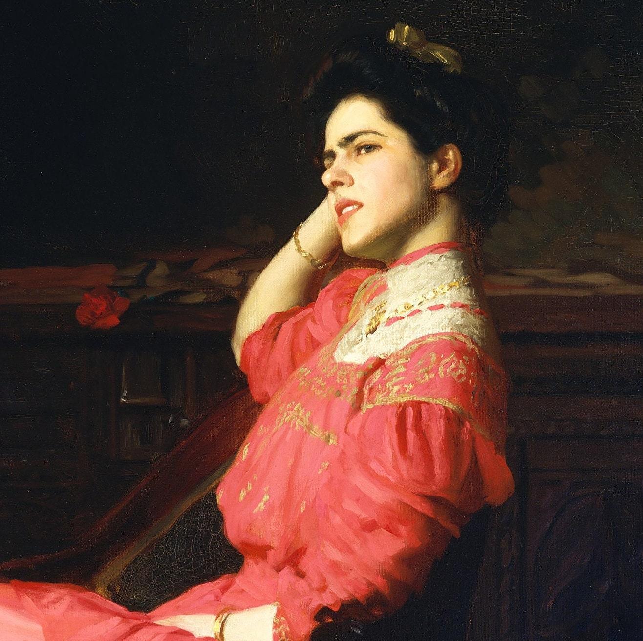 Thomas Anshutz A Rose 1907 Limited Edition Posters (No Frame)