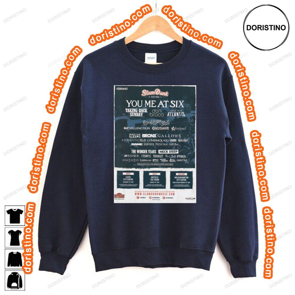 Slam Dunk Festival 2015 You Me At Six Taking Back Sunday Tshirt Slam Dunk Festival 2015 You Me At Six Taking Back Sunday Tshirt