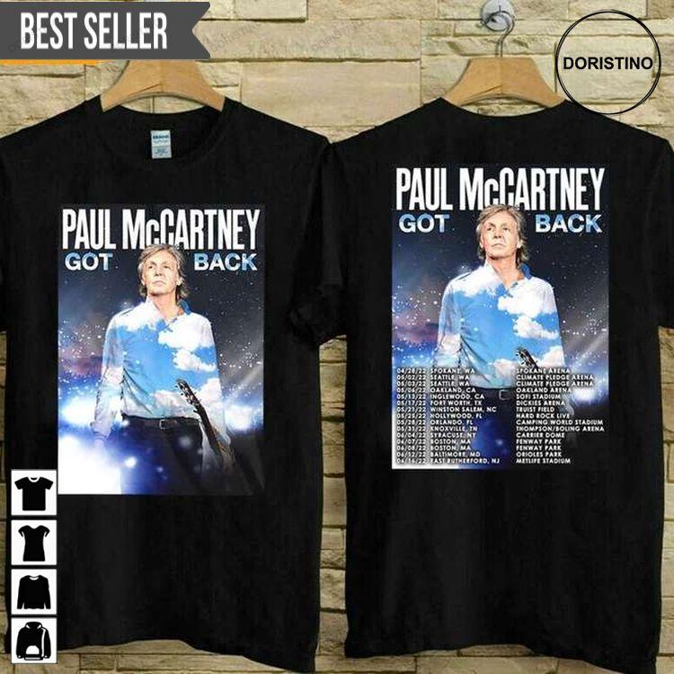 Paul Mccartney Got Back Spring Tour 2022 2sides Tshirt