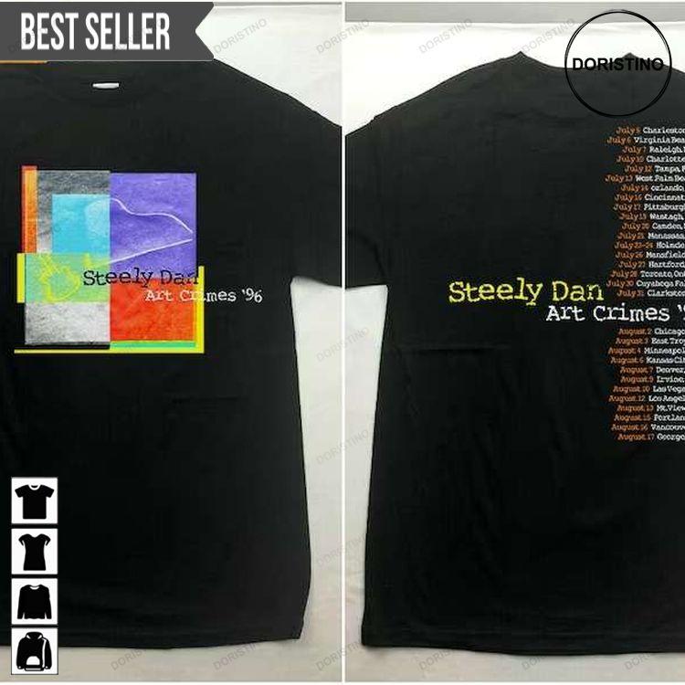 Steely Dan Art Crimes 96 Tour Short-sleeve Tshirt Steely Dan Art Crimes 96 Tour Short-sleeve Tshirt