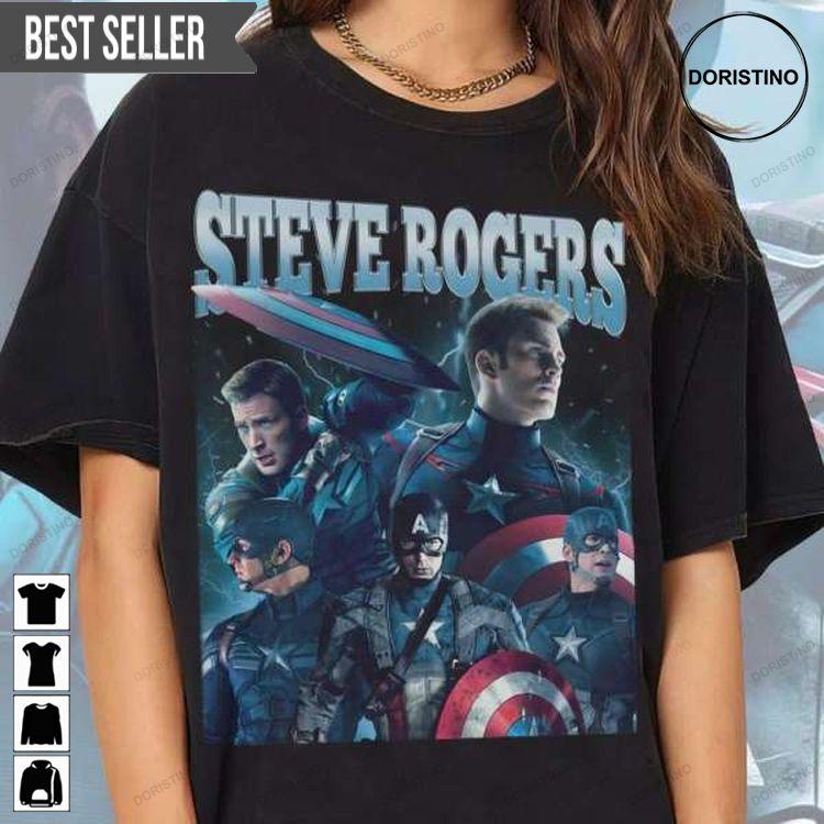 Steve Rogers Graphic Caption America Shirt Steve Rogers Graphic Caption America Shirt