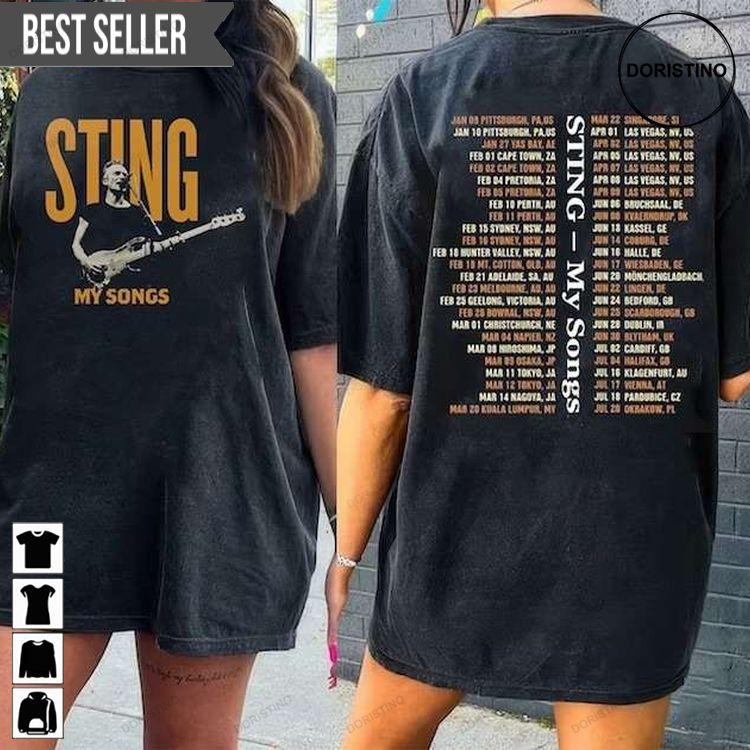 Sting My Song 2023 World Tour Short-sleeve Tshirt Sting My Song 2023 World Tour Short-sleeve Tshirt