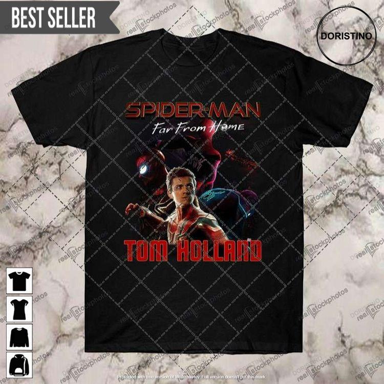Tom Holland Spiderman Far From Home Tshirt Tom Holland Spiderman Far From Home Tshirt