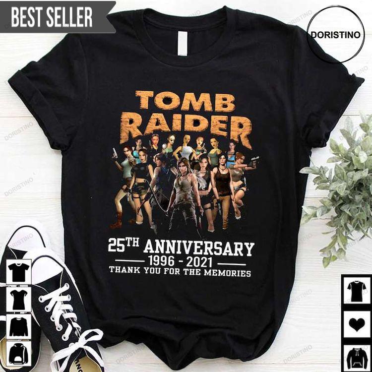 Tomb Raider 25th Anniversary 1996-2021 Tshirt Tomb Raider 25th Anniversary 1996-2021 Tshirt
