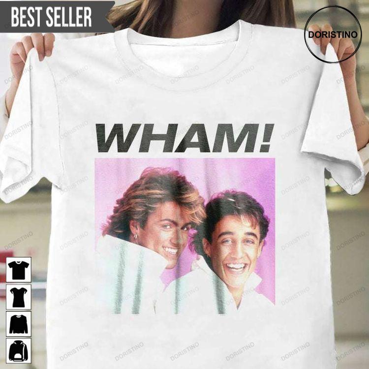 Wham George Michael And Andrew Ridgeley Awesome Shirt Wham George Michael And Andrew Ridgeley Awesome Shirt