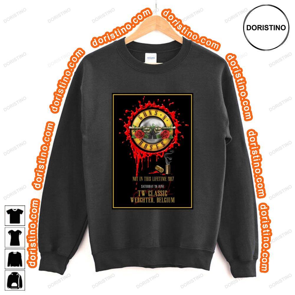 Guns N Roses Tw Werchter June 24 2017 Tshirt Guns N Roses Tw Werchter June 24 2017 Tshirt
