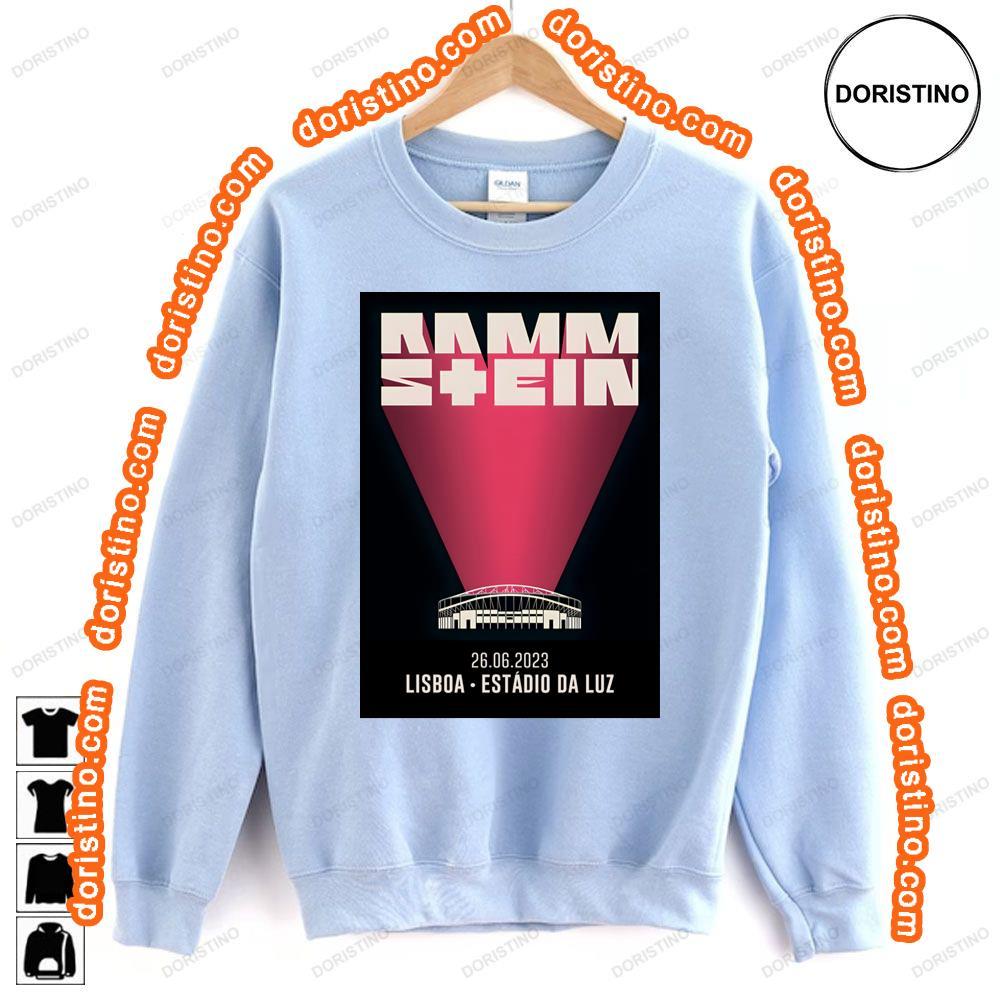 Rammstein Europe 2023 Portugal Lisbon Estdio Da Tshirt Rammstein Europe 2023 Portugal Lisbon Estdio Da Tshirt