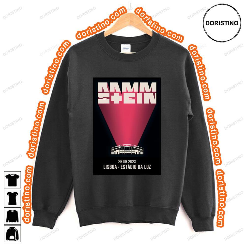 Rammstein Europe 2023 Portugal Lisbon Estdio Da Tshirt Rammstein Europe 2023 Portugal Lisbon Estdio Da Tshirt