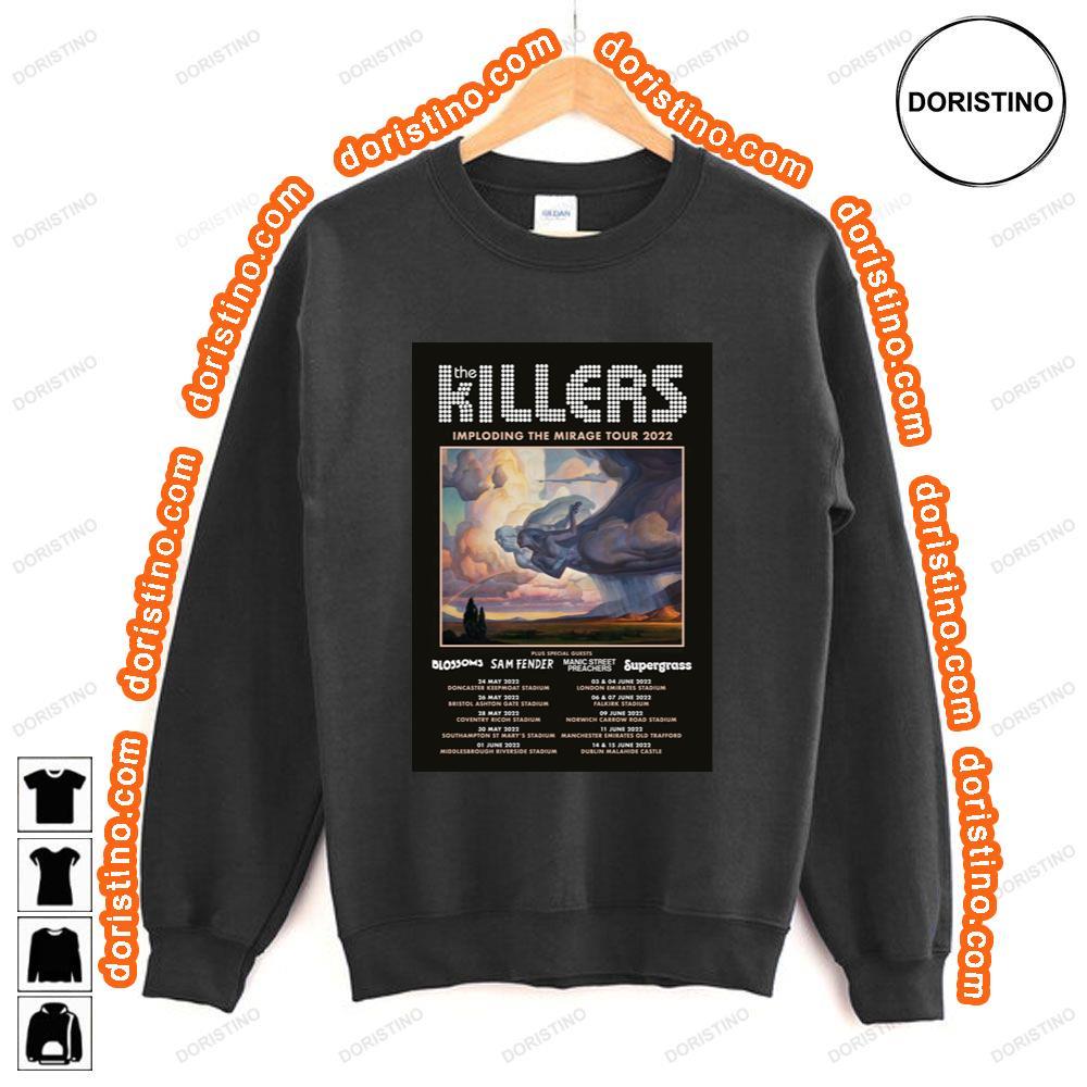 The Killers Imploding The Mirage 2022 Uk Tour Shirt The Killers Imploding The Mirage 2022 Uk Tour Shirt