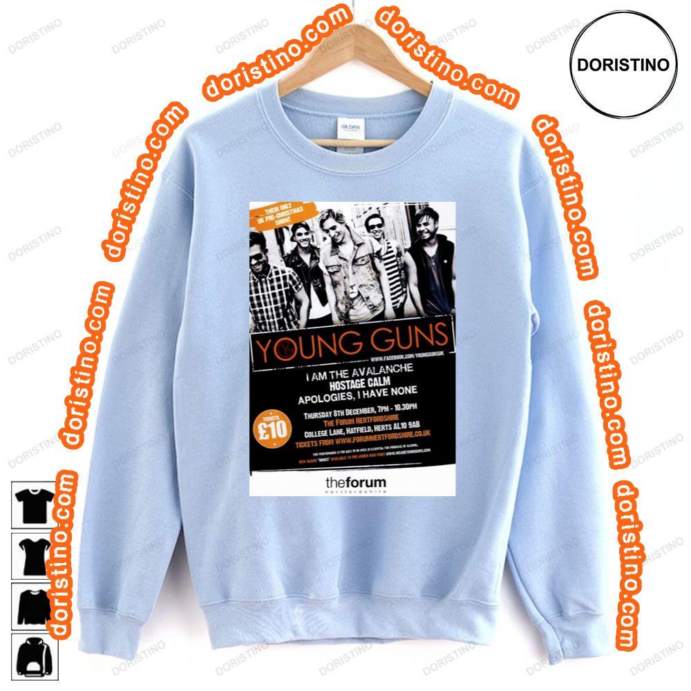 Young Guns Bones 2012 Uk Tour Shirt Young Guns Bones 2012 Uk Tour Shirt