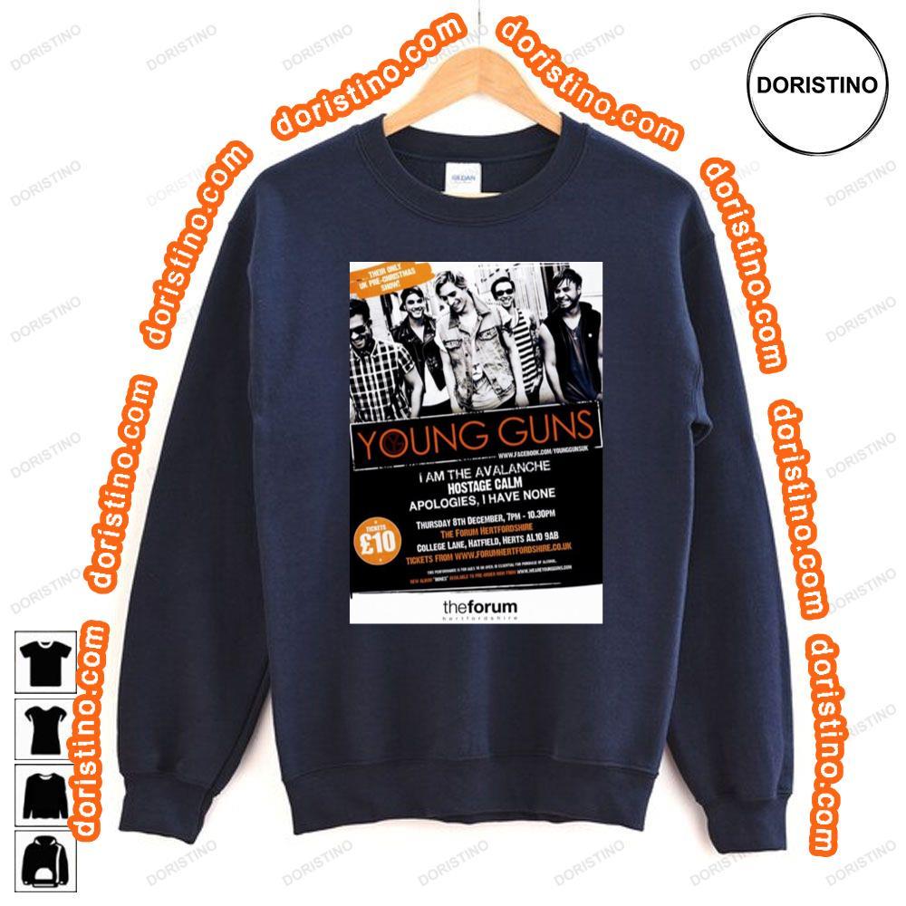 Young Guns Bones 2012 Uk Tour Shirt Young Guns Bones 2012 Uk Tour Shirt