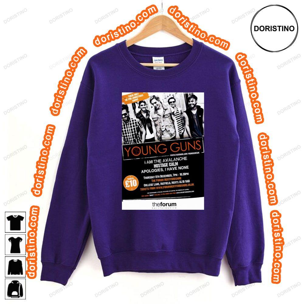 Young Guns Bones 2012 Uk Tour Shirt Young Guns Bones 2012 Uk Tour Shirt
