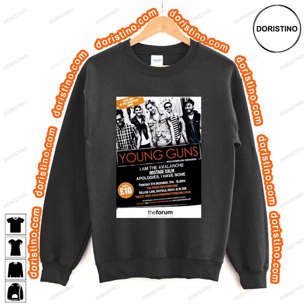 Young Guns Bones 2012 Uk Tour Shirt Young Guns Bones 2012 Uk Tour Shirt