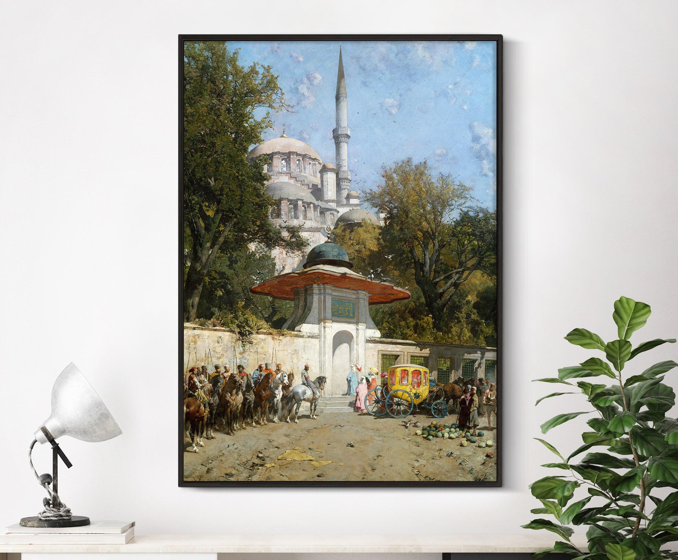 Alberto Pasini A Mosque 1872 Landscape Trending Style Poster (No Frame) Alberto Pasini A Mosque 1872 Landscape Trending Style Poster (No Frame)
