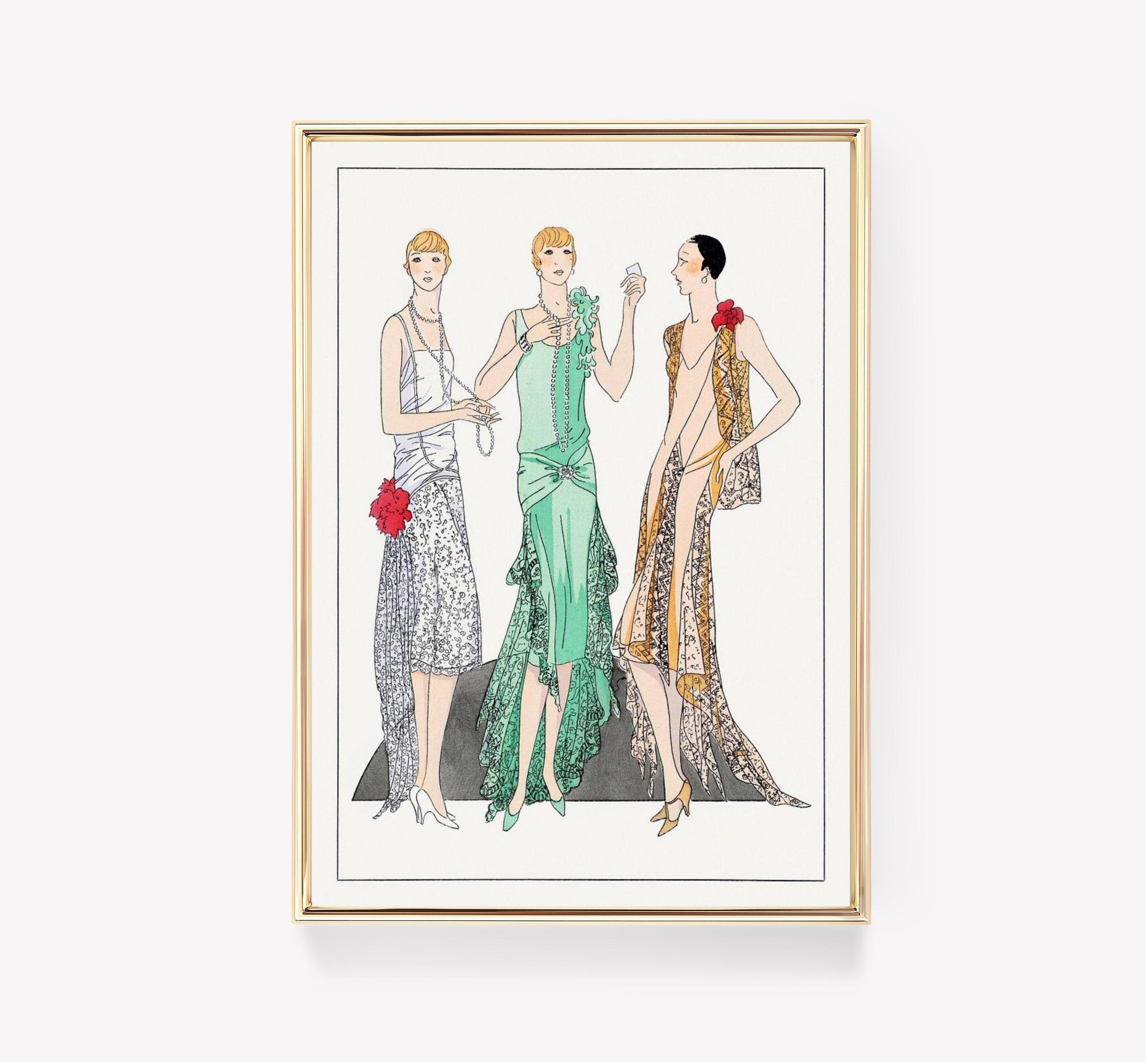 Art Deco Dresses Trending Style Poster (No Frame) Art Deco Dresses Trending Style Poster (No Frame)