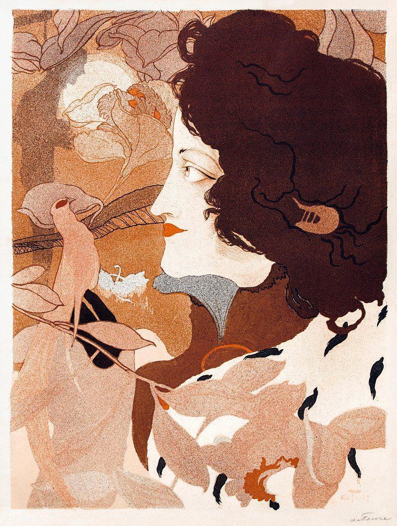 Art Nouveau 4 Trending Style Poster (No Frame) Art Nouveau 4 Trending Style Poster (No Frame)