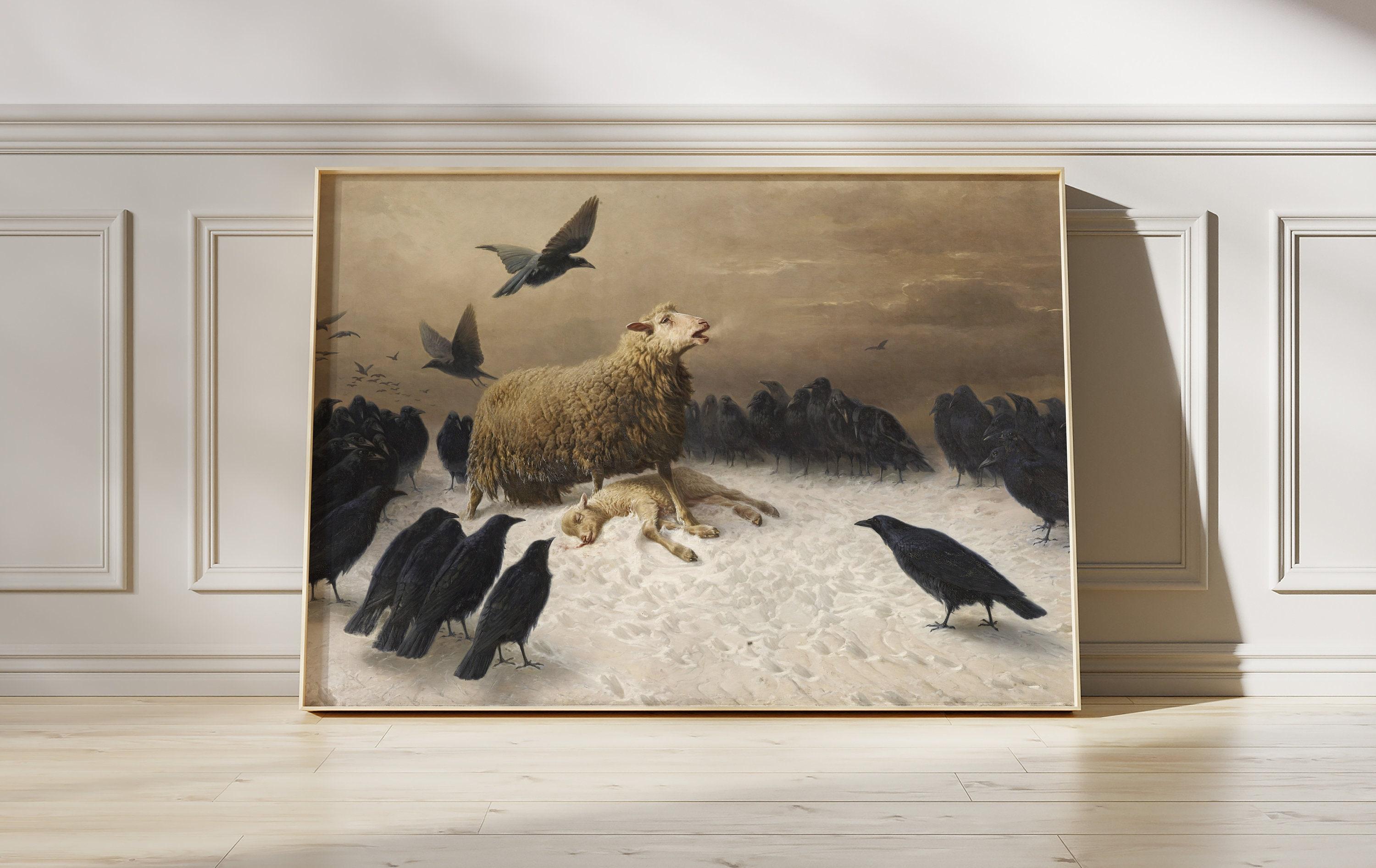 August Friedrich Albrecht Schenck Anguish 1876 Fine Art Trending Style Poster (No Frame) August Friedrich Albrecht Schenck Anguish 1876 Fine Art Trending Style Poster (No Frame)