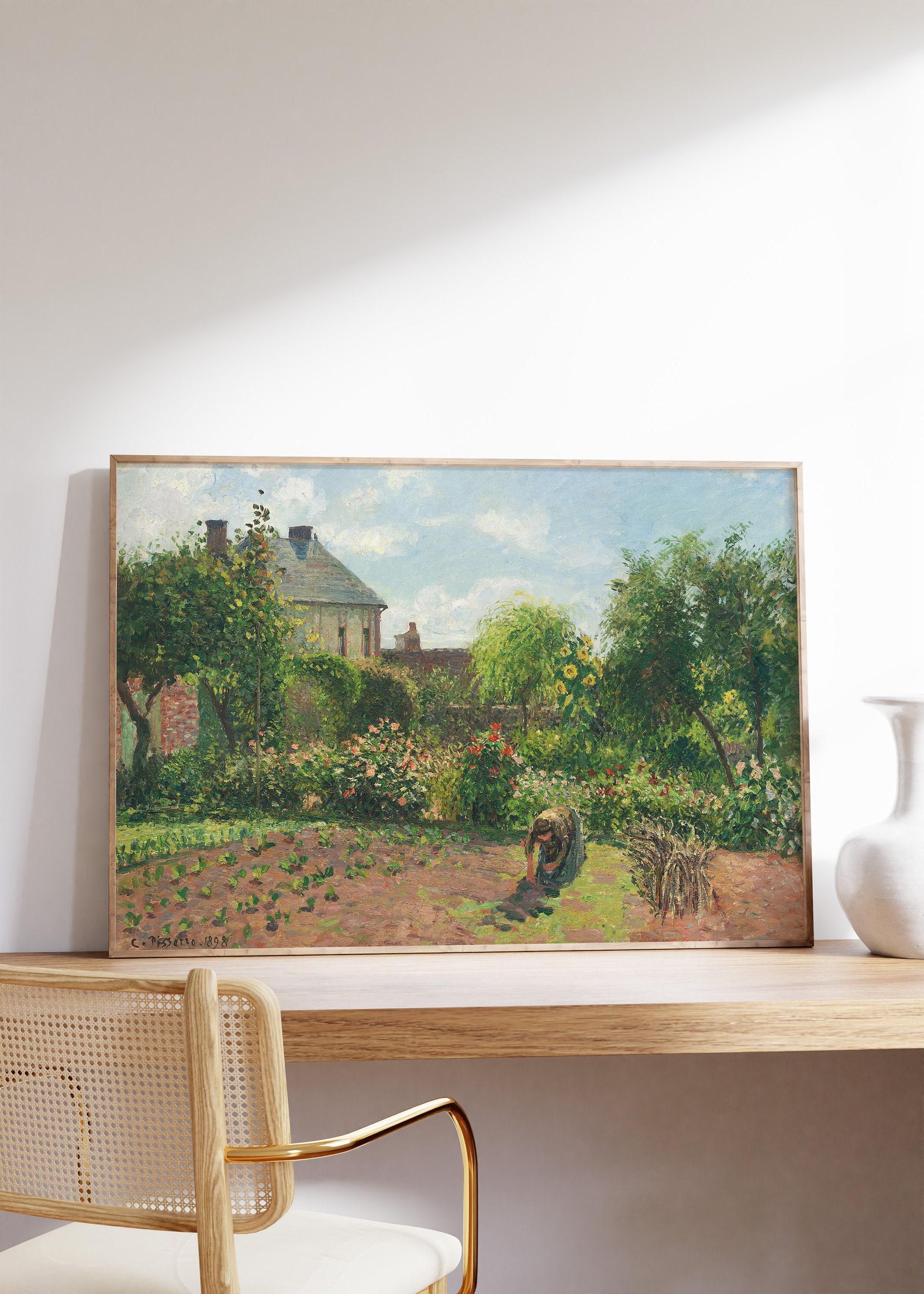 Camille Pissarro The Artists Garden At Eragny 1898 Vintage Awesome Poster (No Frame) Camille Pissarro The Artists Garden At Eragny 1898 Vintage Awesome Poster (No Frame)