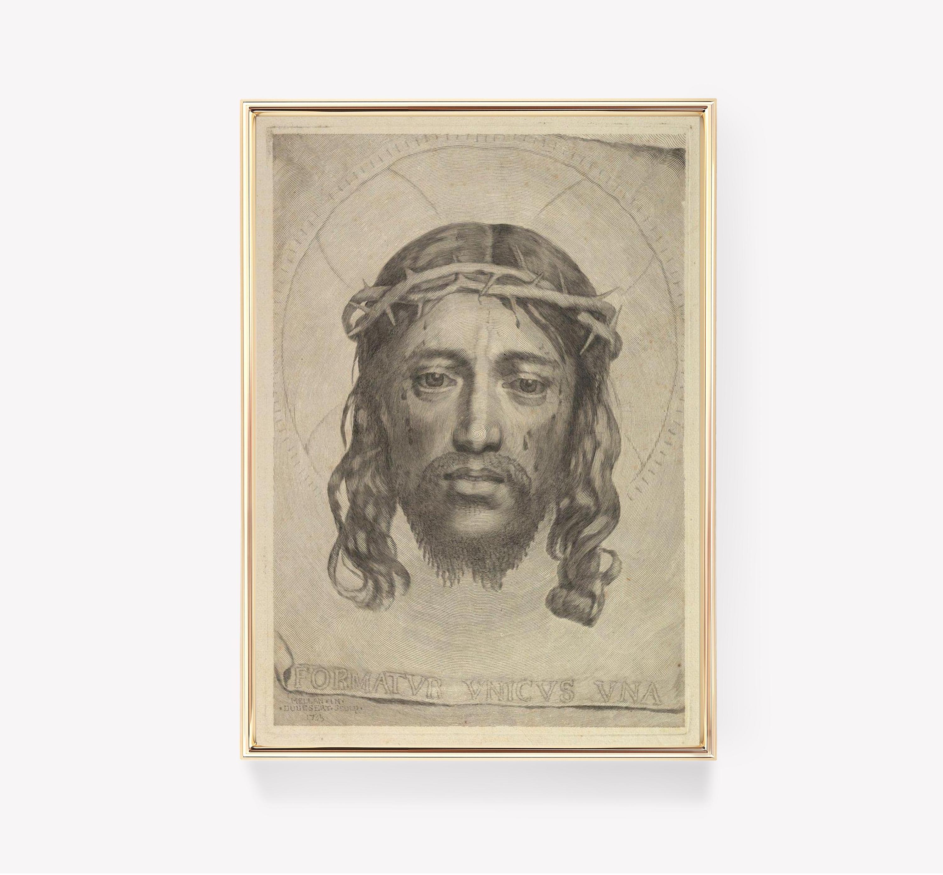 Claude Mellan The Sudarium Saint Veronica Art Religious Limited Edition Posters (No Frame) Claude Mellan The Sudarium Saint Veronica Art Religious Limited Edition Posters (No Frame)