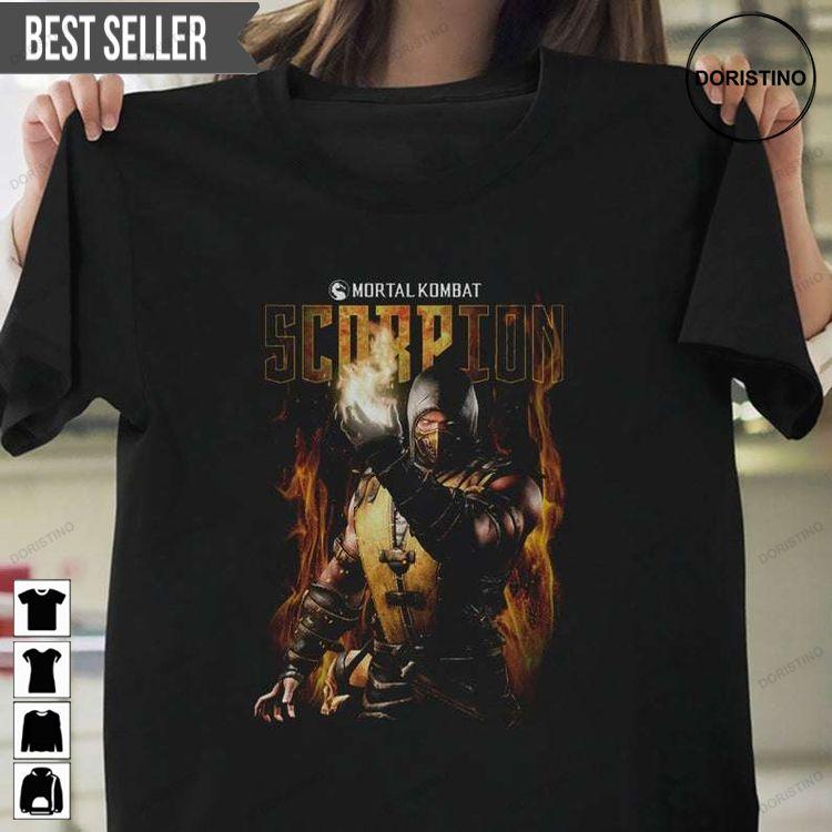 Mortal Kombat Scorpion Licensed Adult Awesome Shirt Mortal Kombat Scorpion Licensed Adult Awesome Shirt