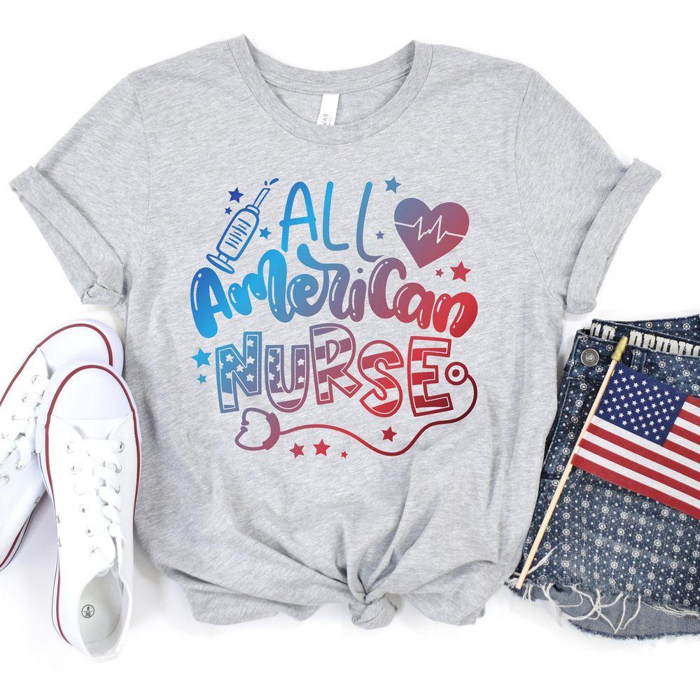4th Of July Nurse Tshirt