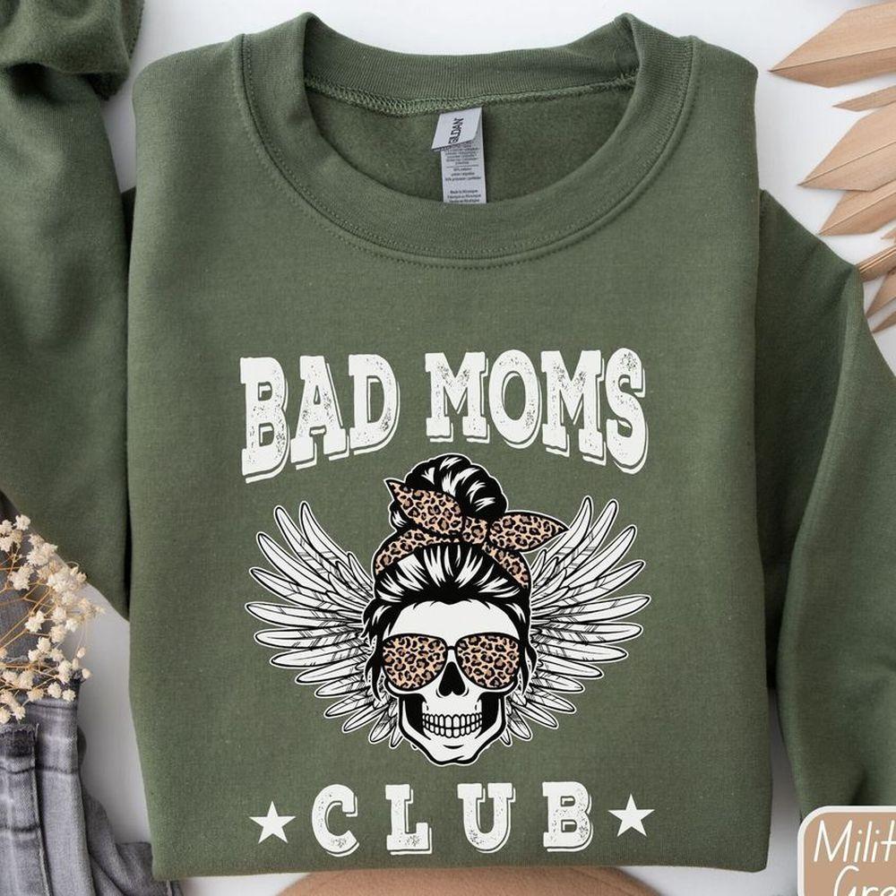 Bad Moms Club Mom Life Skul Tshirt