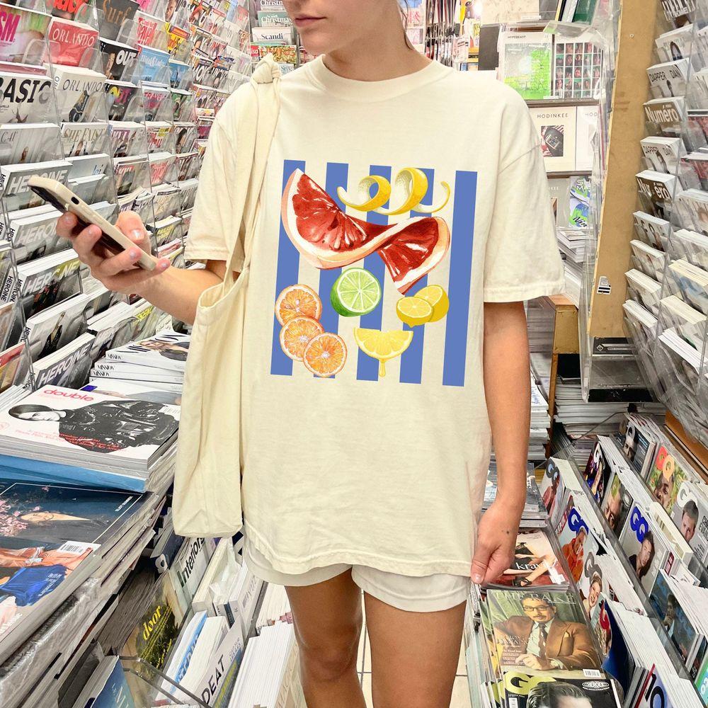 Citrus Fruit Graphic Summer Vibes Awesome Shirt