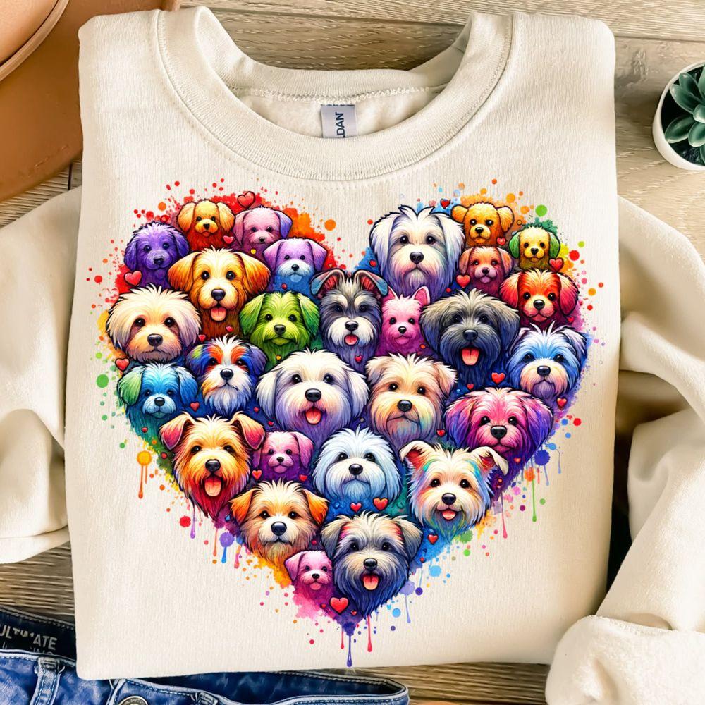 Colorful Dogs Awesome Shirt