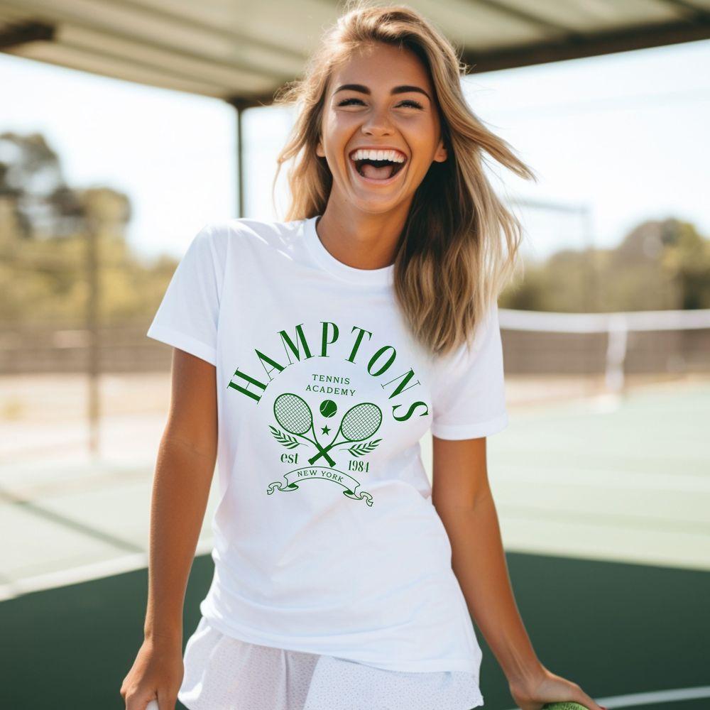 Htons Graphic Preppy Aesthetic Tennis Club Shirt