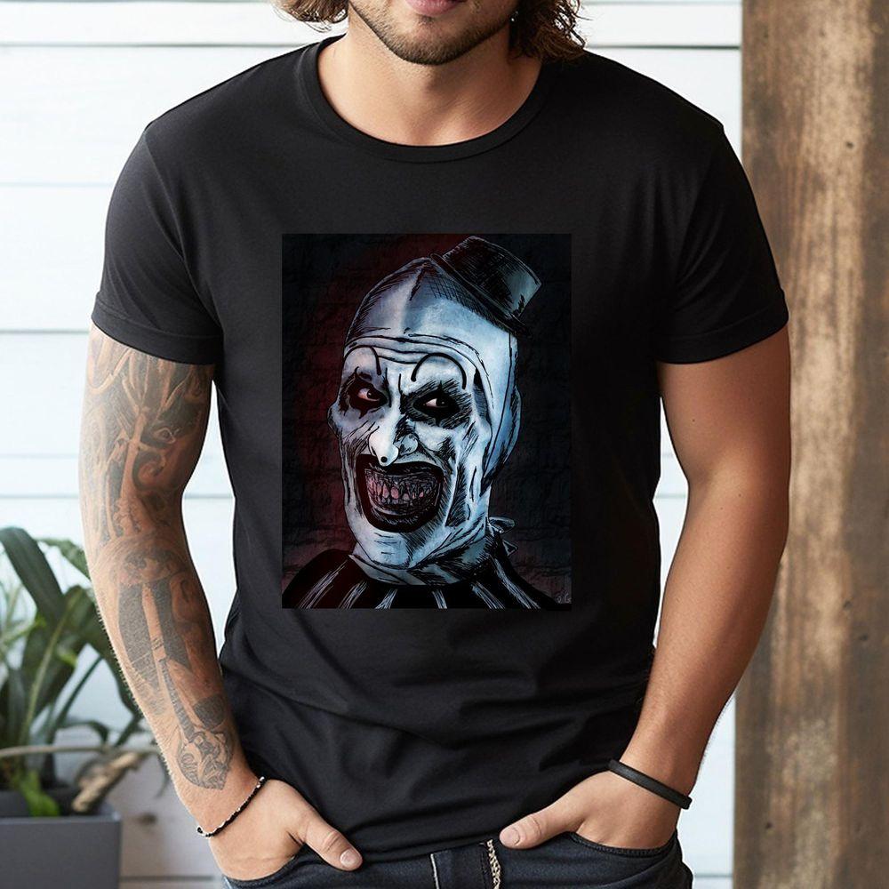 The Terrifier Art The Clown Shirt The Terrifier Art The Clown Shirt