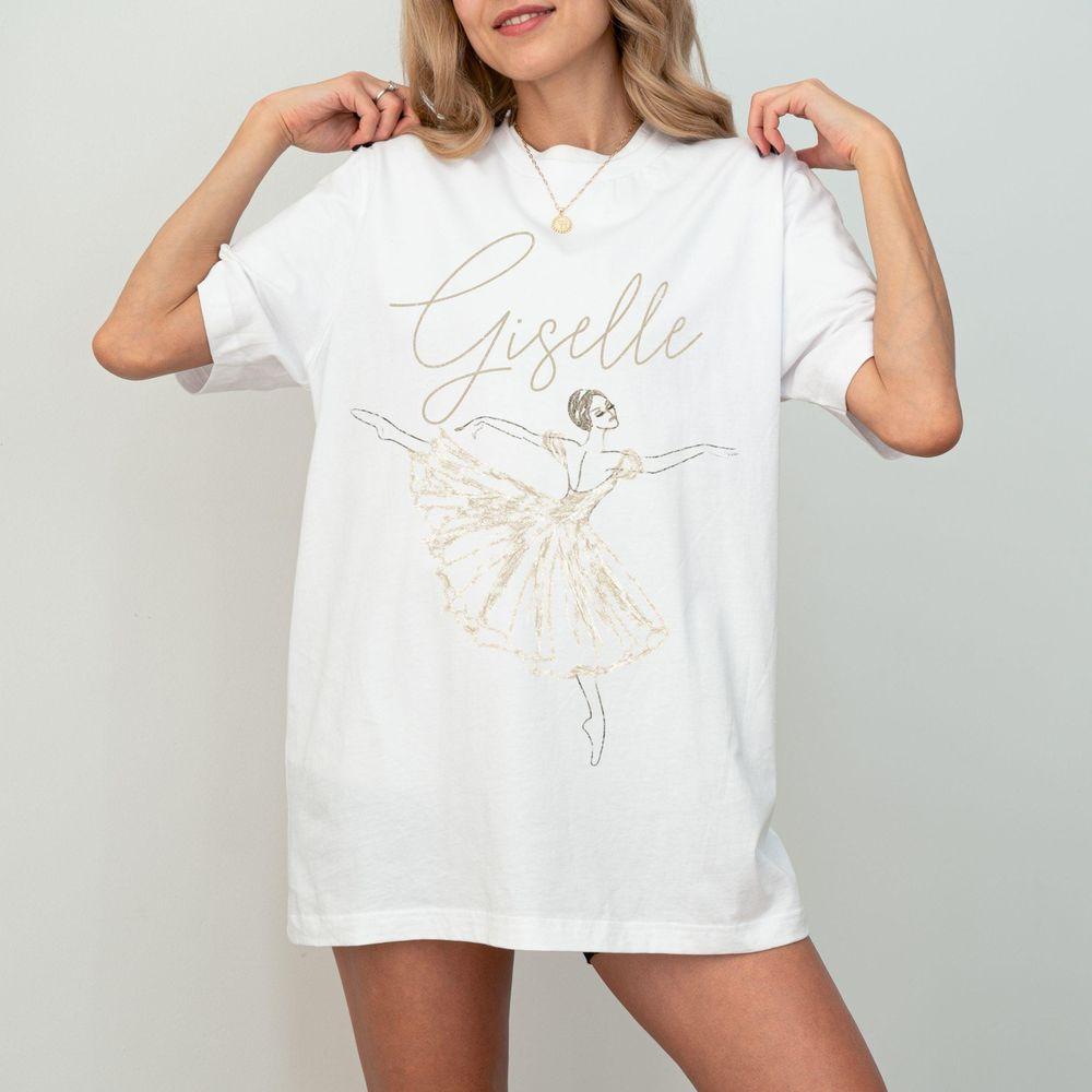 Vintage Wash Giselle Ballet Graphic Distressed Ballerina Shirt Vintage Wash Giselle Ballet Graphic Distressed Ballerina Shirt
