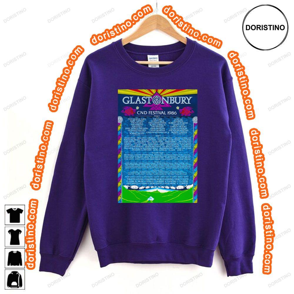 Glastonbury Festival 1986 Shirt Glastonbury Festival 1986 Shirt