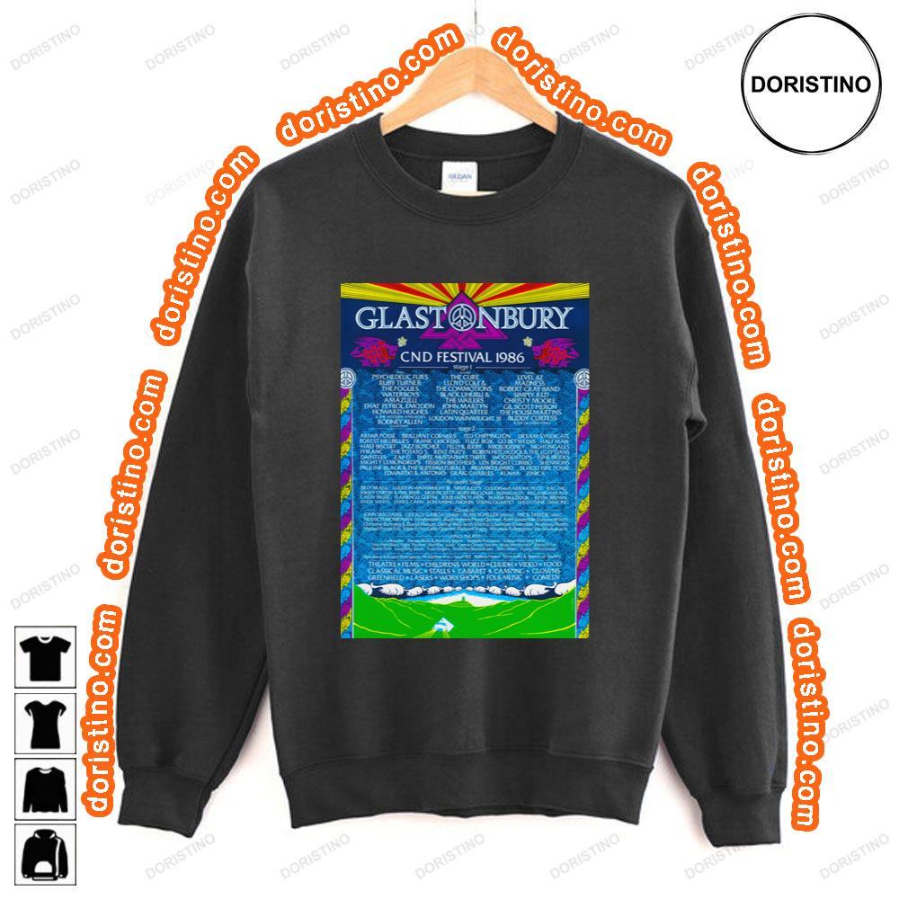 Glastonbury Festival 1986 Shirt Glastonbury Festival 1986 Shirt