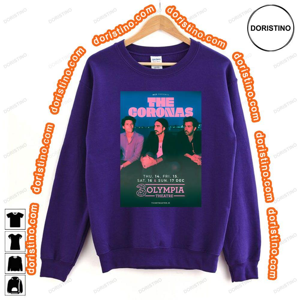 The Coronas Time Stopped Dublin 3 Olympia Theatre Tshirt The Coronas Time Stopped Dublin 3 Olympia Theatre Tshirt