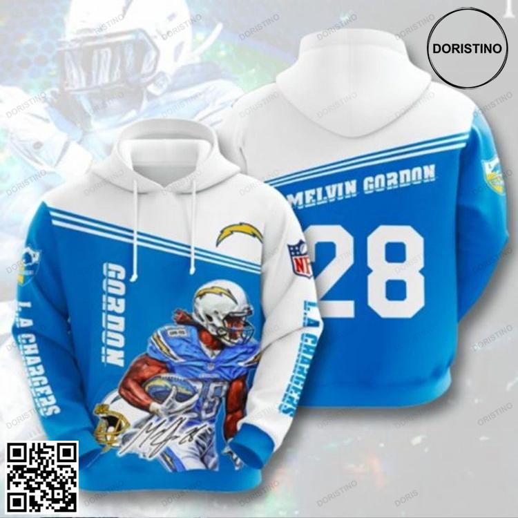 Melvin Gordon La Chargers All Over Print Hoodie