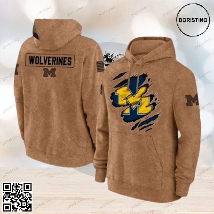 Michigan Wolverines V3 Awesome 3D Hoodie Michigan Wolverines V3 Awesome 3D Hoodie