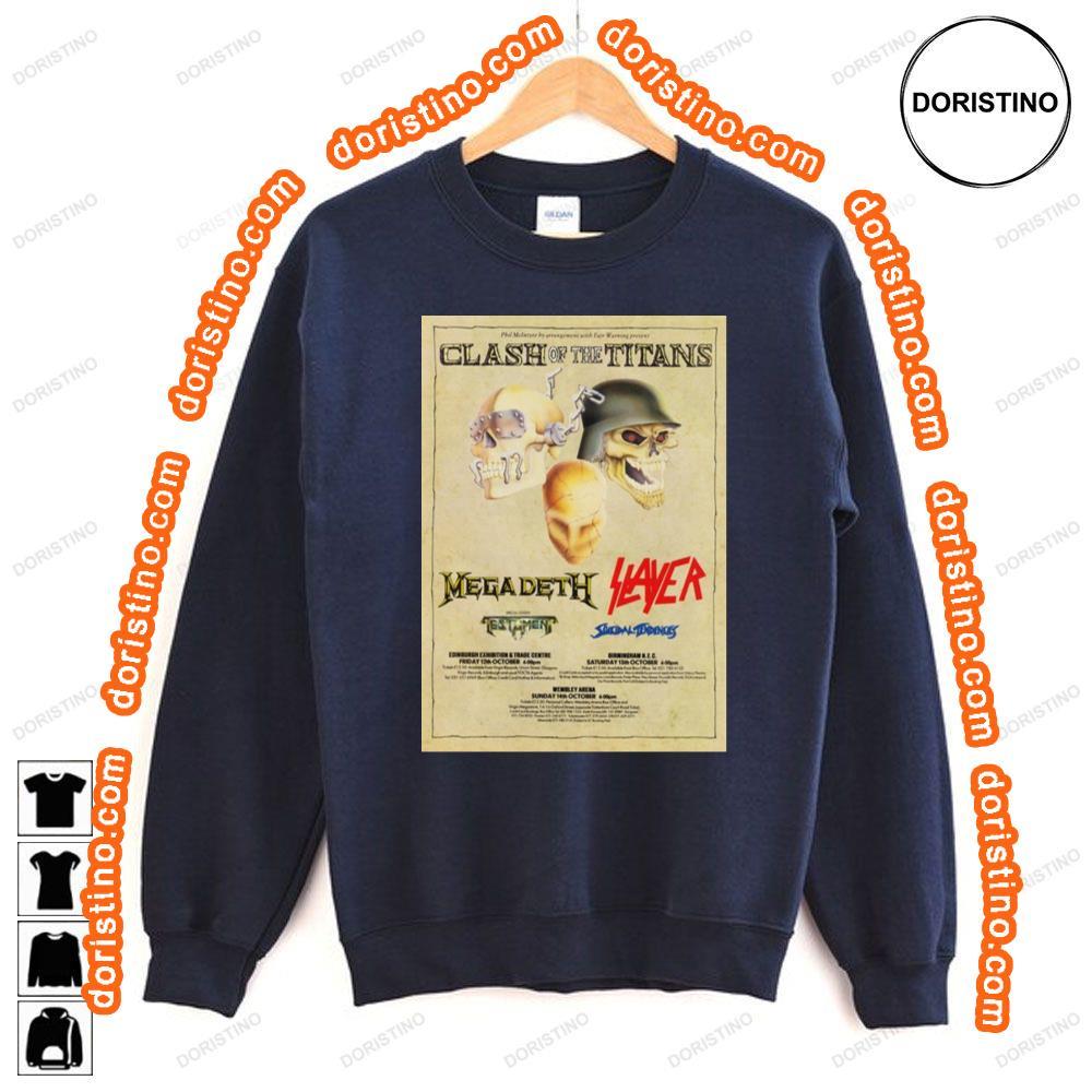 Clash Of The Titans 1990 Uk Tour Awesome Shirt Clash Of The Titans 1990 Uk Tour Awesome Shirt