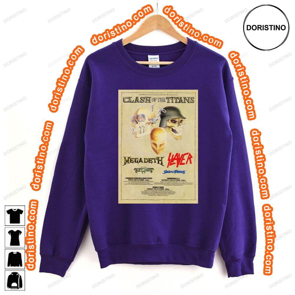 Clash Of The Titans 1990 Uk Tour Awesome Shirt Clash Of The Titans 1990 Uk Tour Awesome Shirt