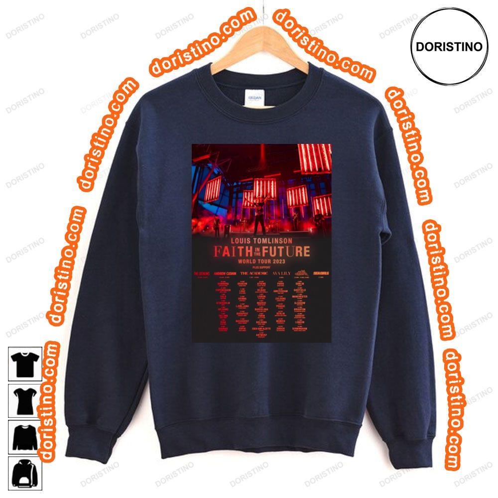 Louis Tomlinson Faith In The Future 2023 World Tour Tshirt Louis Tomlinson Faith In The Future 2023 World Tour Tshirt