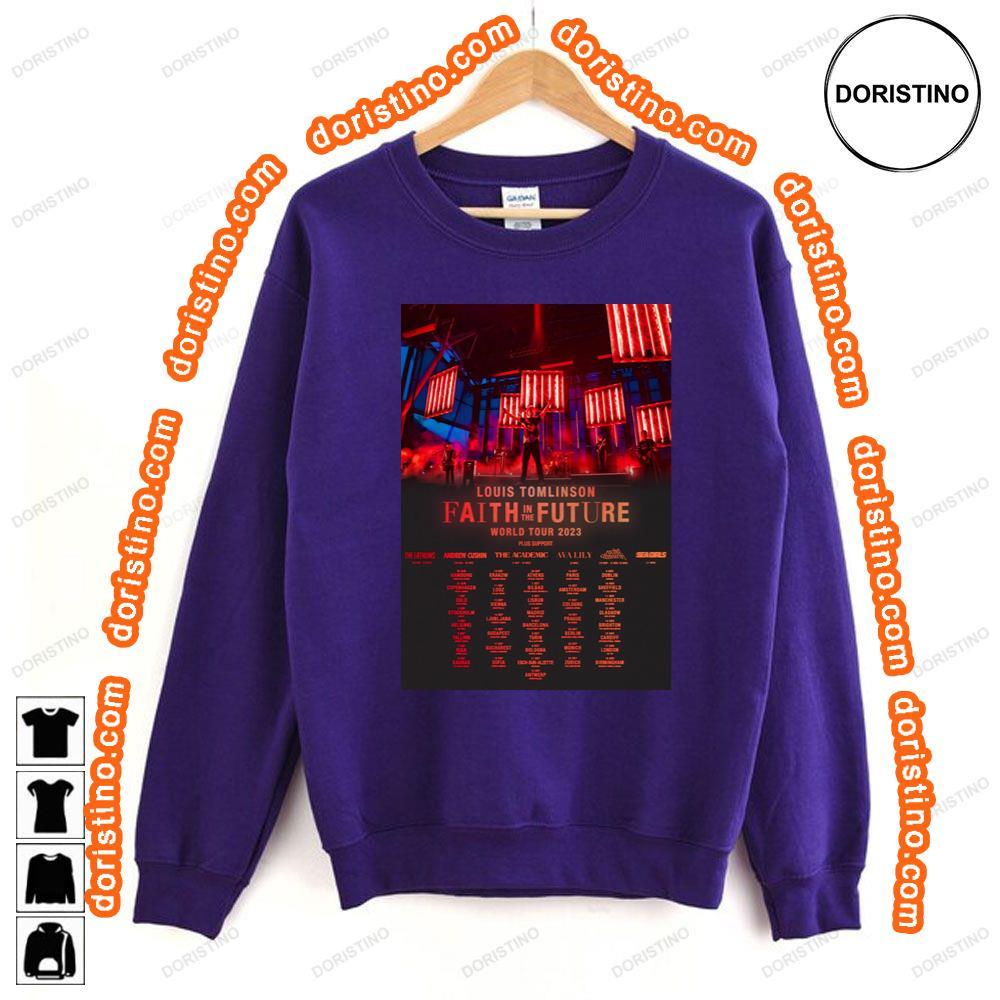 Louis Tomlinson Faith In The Future 2023 World Tour Tshirt Louis Tomlinson Faith In The Future 2023 World Tour Tshirt